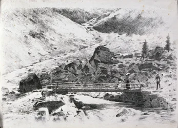 Bridge over a Mountain Stream